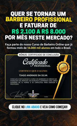Imagem do curso de barbearia